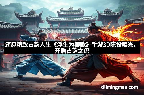 还原精致古韵人生《浮生为卿歌》手游3D陈设曝光，开启古韵之旅